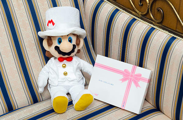 マリオ ウェディングぬいぐるみ+ドキドキHAPPYBOX電報