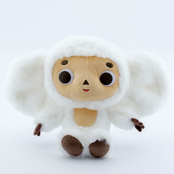 白いチェブラーシカぬいぐるみ＋ドキドキHAPPYBOX電報