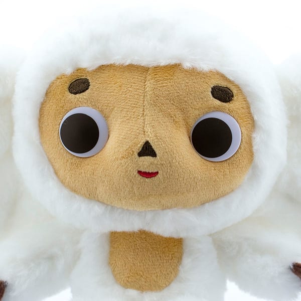 白いチェブラーシカぬいぐるみ＋ドキドキHAPPYBOX電報