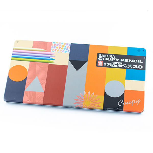 〈サクラ〉クーピーペンシル30色 カラーオンカラー＋ドキドキHAPPYBOX電報