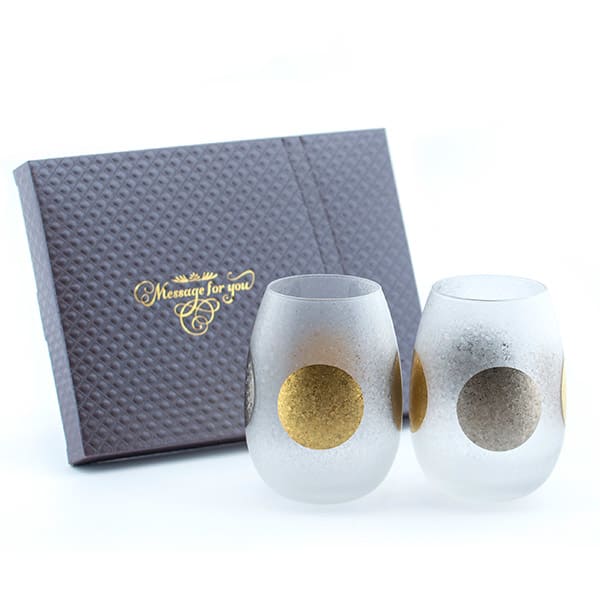 〈The Premium Nippon Taste〉日月タンブラー＋キラキラHAPPYBOX電報ショコラ