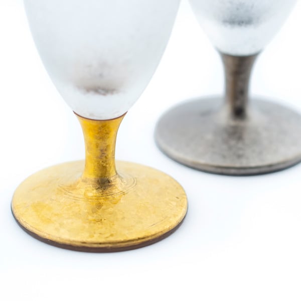 〈The Premium Nippon Taste〉日月ワイングラス＋キラキラHAPPYBOX電報ショコラ