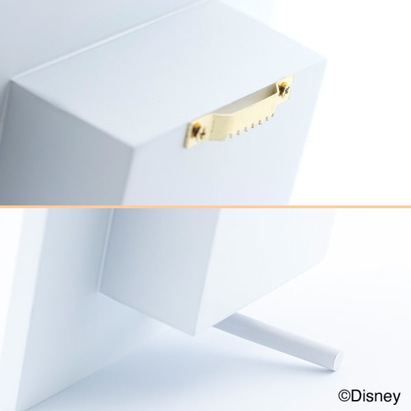 【ディズニー】フラワープレート（ミッキー＆ミニー）＋キラキラHAPPYBOX電報プレシャスホワイト