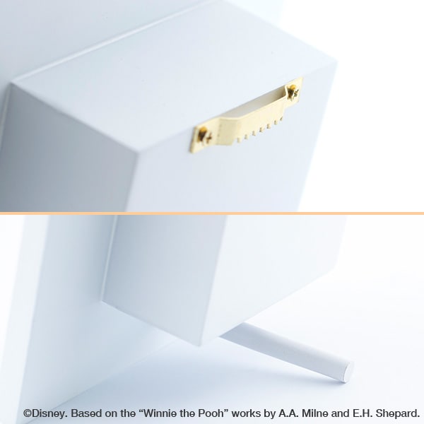 【ディズニー】フラワープレート（くまのプーさん）＋キラキラHAPPYBOX電報プレシャスホワイト