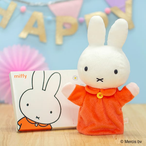 ミッフィー ハンドパペット＋ミッフィー HAPPYBOX電報