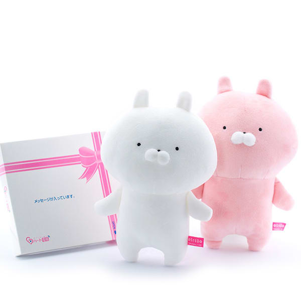 うさまる＆うさこ ぬいぐるみ＋ドキドキHAPPYBOX電報
