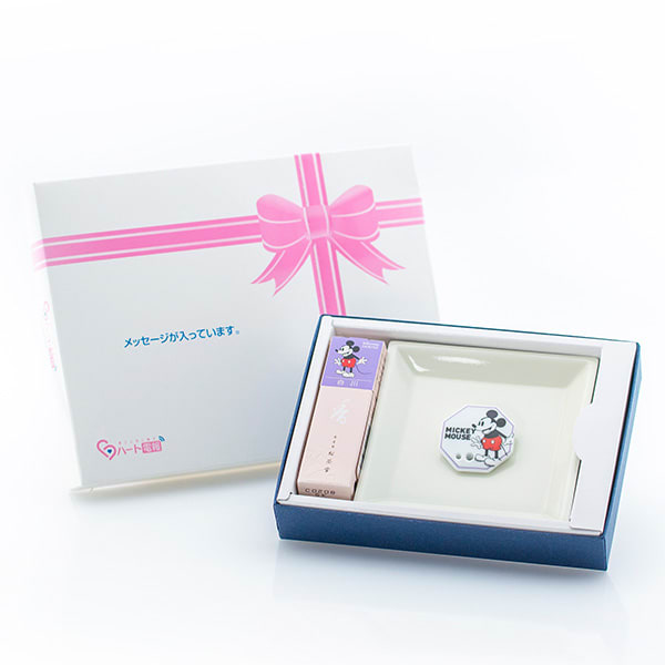 【松栄堂】ディズニーデザインお香セット（白川）＋ドキドキHAPPPYBOX電報