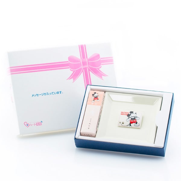 【松栄堂】ディズニーデザインお香セット（雪柳）＋ドキドキHAPPPYBOX電報