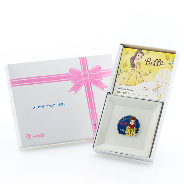 【松栄堂】ディズニープリンセス〈ベル〉お香セット（グレープフルーツ）＋ドキドキHAPPPYBOX電報