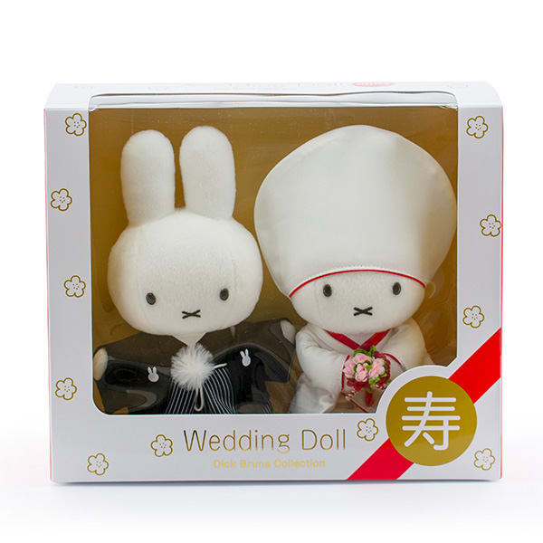ミッフィー 和装ウェディングぬいぐるみ+ミッフィー電報 花の巻