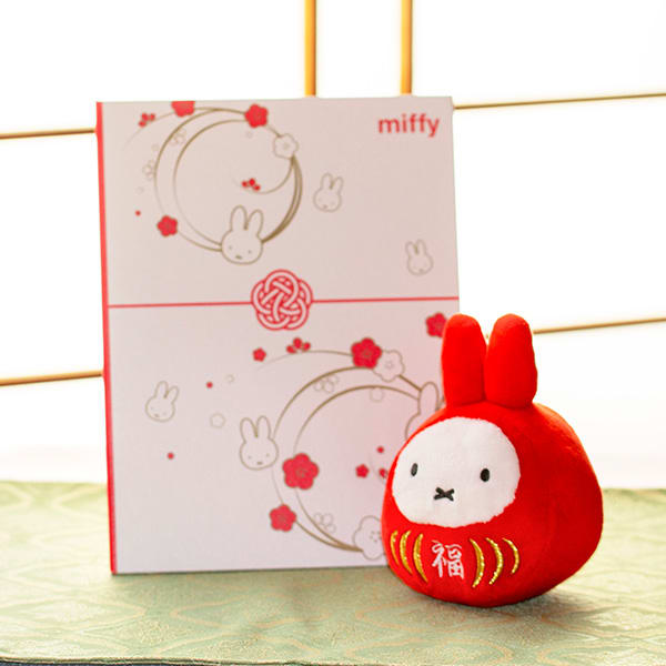 ミッフィー 福だるまマスコットキーチェーン+ミッフィー電報 梅むすび