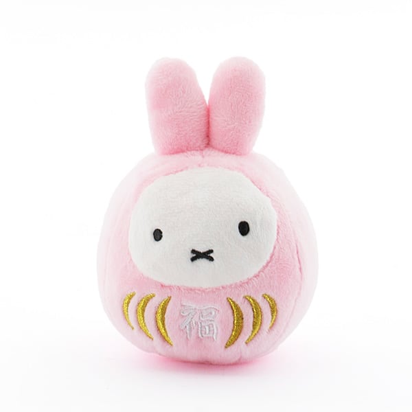 ミッフィー 福だるまマスコットキーチェーン（さくら）+ミッフィー電報 梅むすび