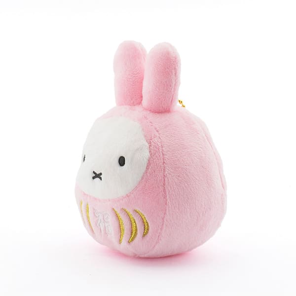 ミッフィー 福だるまマスコットキーチェーン（さくら）+ミッフィー電報 梅むすび