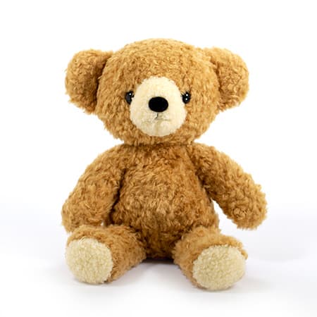【日本製】クマのフカフカ(M)ブラウン＋丸筒電報 スタンダード