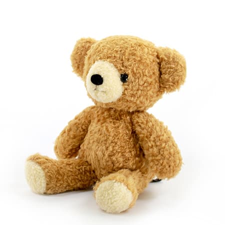 【日本製】クマのフカフカ(M)ブラウン＋丸筒電報 スタンダード