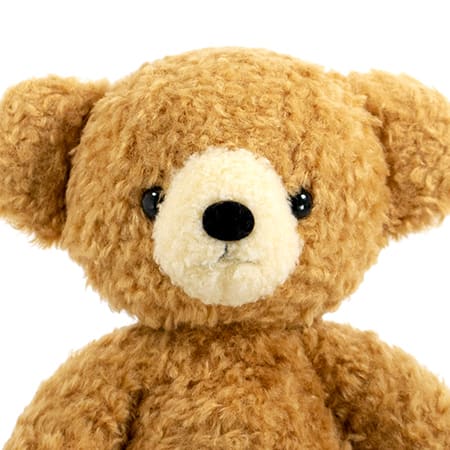 【日本製】クマのフカフカ(M)ブラウン＋丸筒電報 スタンダード