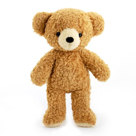 【日本製】クマのフカフカ(M)ブラウン＋丸筒電報 スタンダード