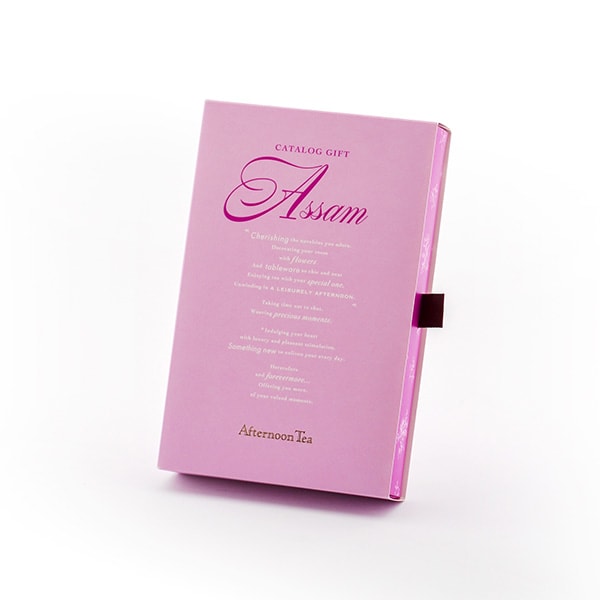 Afternoon Tea カタログギフト Assam（アッサム）＋ハート電報ロイヤルフラワーピンク