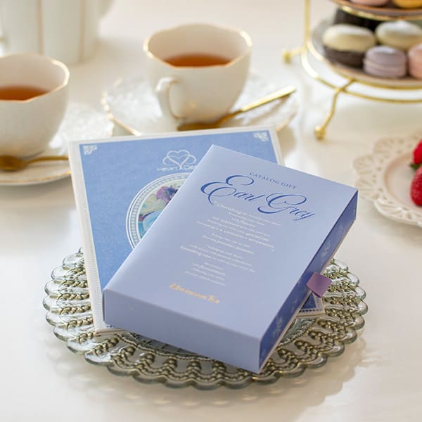 Afternoon Tea カタログギフト Earl Grey（アールグレイ）＋ハート電報ロイヤルフラワーブルー