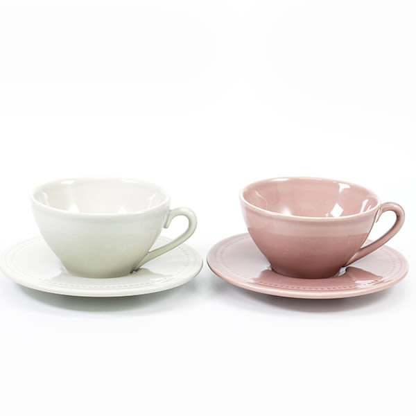 〈クレア〉ペアカップ＆ソーサー＋キラキラHAPPYBOX電報ショコラ