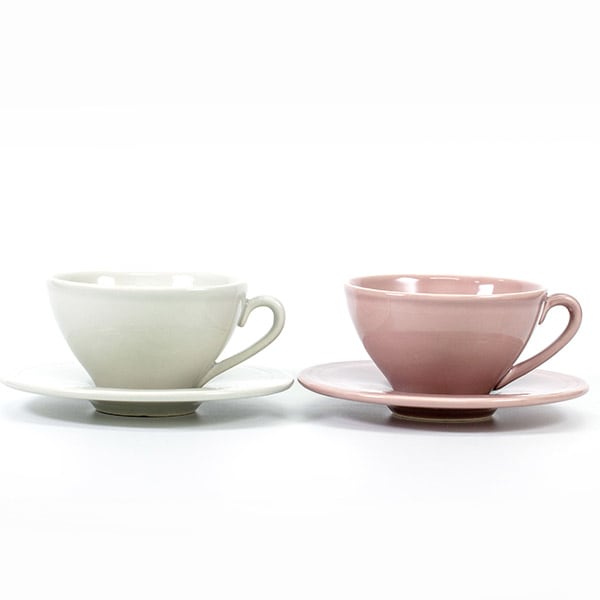 〈クレア〉ペアカップ＆ソーサー＋キラキラHAPPYBOX電報ショコラ