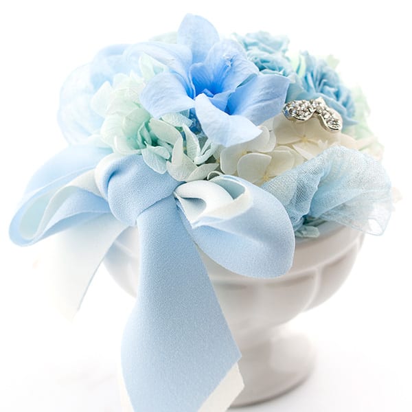 Rosary サムシングブルー＋ハート電報 ロイヤルフラワーブルー