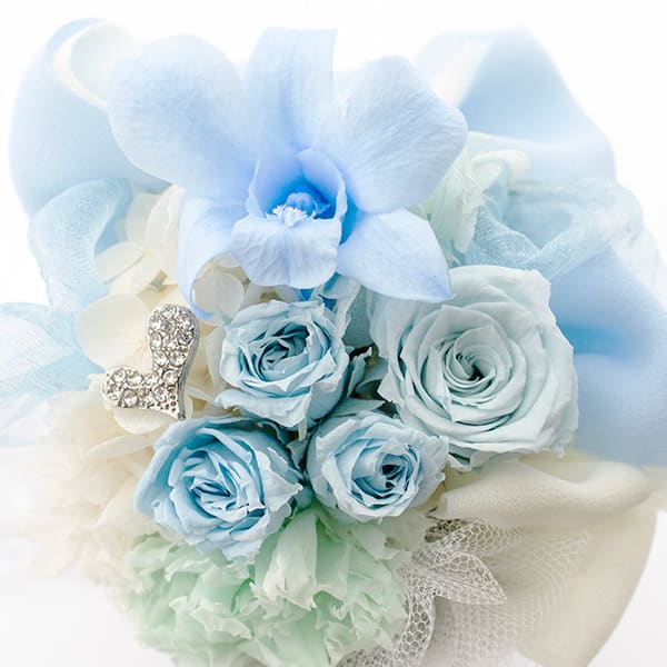 Rosary サムシングブルー＋ハート電報 ロイヤルフラワーブルー