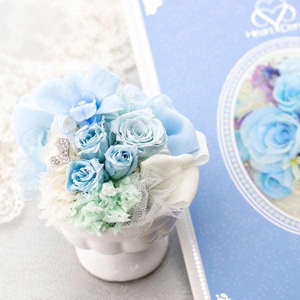 Rosary サムシングブルー＋ハート電報 ロイヤルフラワーブルー