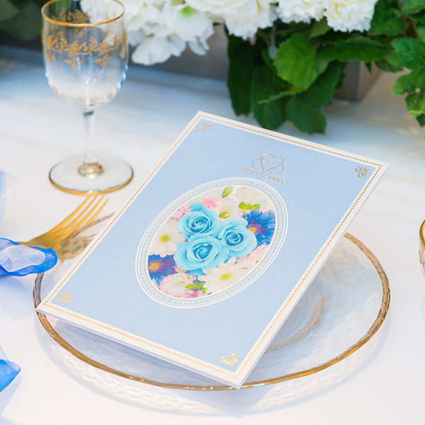 Rosary サムシングブルー＋ハート電報 ロイヤルフラワーブルー