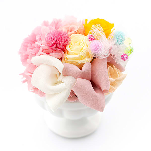 Rosary パステルボンボン＋ハート電報 ロイヤルフラワーピンク