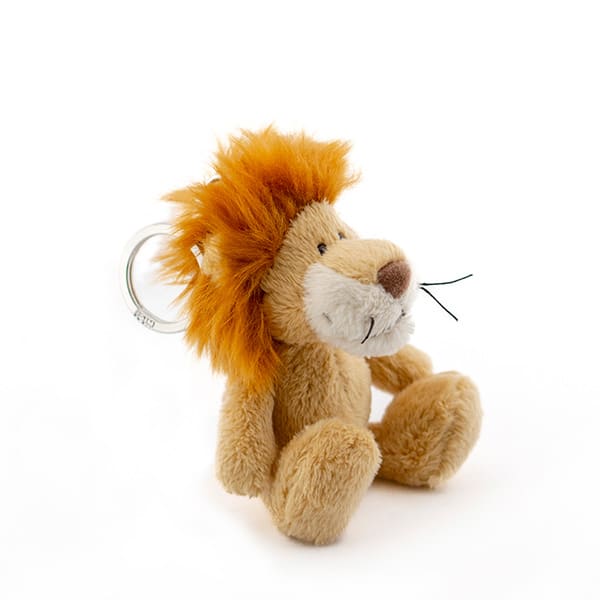 NICI（ニキ）ライオン ぬいぐるみキーリング（10cm）＋ドキドキHAPPYBOX電報