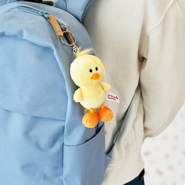 NICI（ニキ）ヒヨコ ぬいぐるみキーリング（10cm）＋ドキドキHAPPYBOX電報