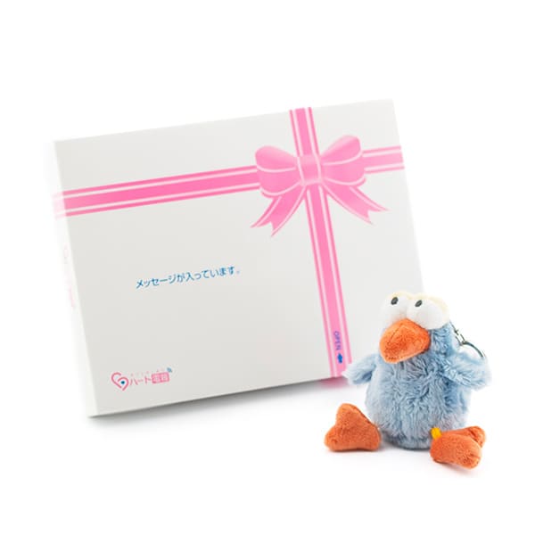 NICI（ニキ）ハチドリ ぬいぐるみキーリング（10cm）＋ドキドキHAPPYBOX電報