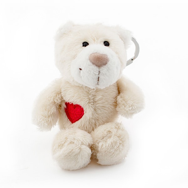 NICI（ニキ）ラブベア ぬいぐるみキーリング ポポ＆ララ（10cm）＋ドキドキHAPPYBOX電報