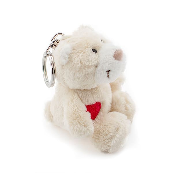 NICI（ニキ）ラブベア ぬいぐるみキーリング ララ（10cm）＋ドキドキHAPPYBOX電報