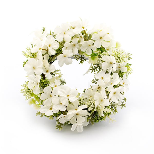 アートフラワー フラワーリースボックス（ホワイト）＋キラキラHAPPYBOX電報プレシャスホワイト