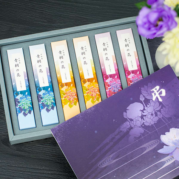 京線香 青桐の花  お悔やみ電報 蓮