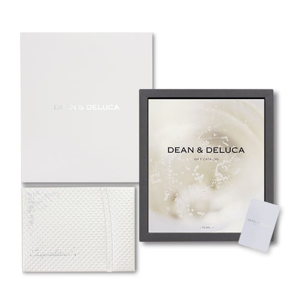 DEAN ＆ DELUCA ギフトカタログ（ブックタイプ）パール＋キラキラHAPPYBOXプレシャスホワイト