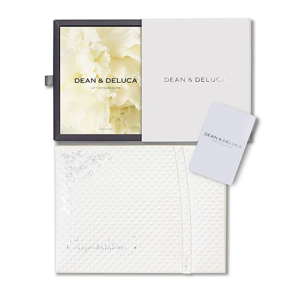 DEAN ＆ DELUCA ギフトカタログ（カードタイプ）プラチナ＋キラキラHAPPYBOXプレシャスホワイト