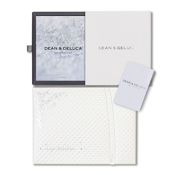 DEAN ＆ DELUCA ギフトカタログ（カードタイプ）クリスタル＋キラキラHAPPYBOXプレシャスホワイト