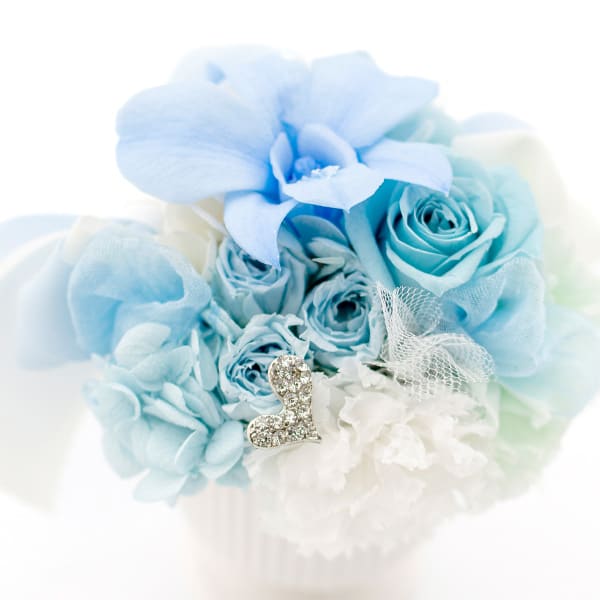 Rosary サムシングブルー＋ハート電報 ロイヤルフラワーブルー