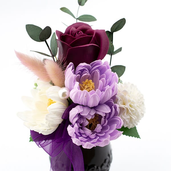 お悔やみ電報 追悼 ソープフラワー供花アレンジ（ラベンダー）