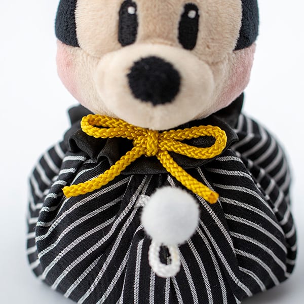 【ディズニー】ミッキーマウス＆ミニーマウス 和装ウェディングマスコット＋キラキラHAPPYBOX電報プレシャスホワイト