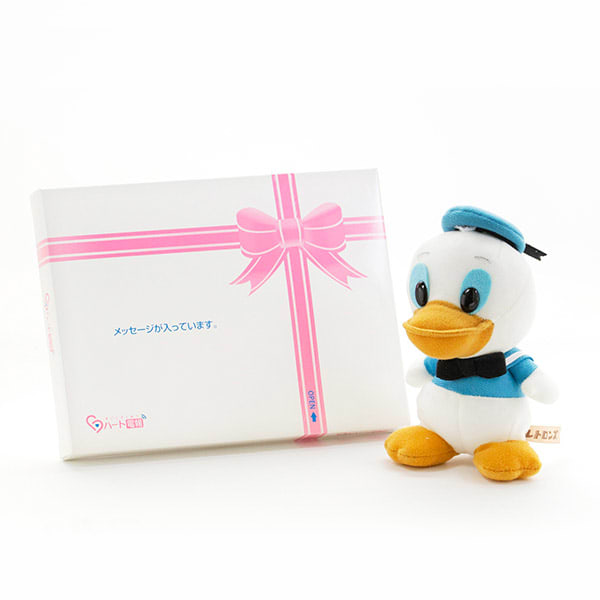 〈キャンペーン〉レトロンズ ドナルド ぬいぐるみ＋ドキドキHAPPYBOX電報