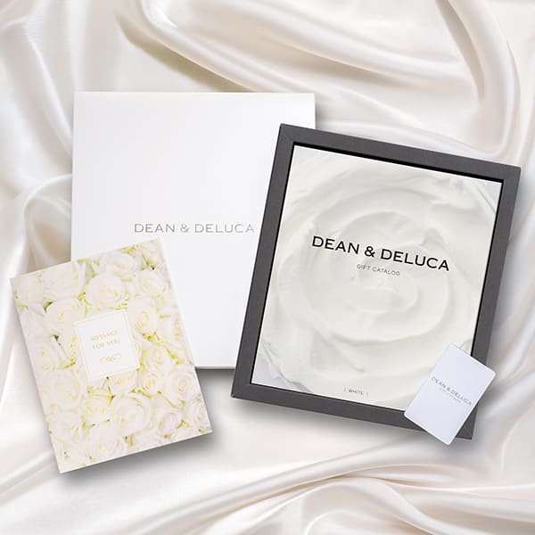 DEAN & DELUCA ギフトカタログ（ブックタイプ）ホワイト＋ハート電報 ホワイトローズ