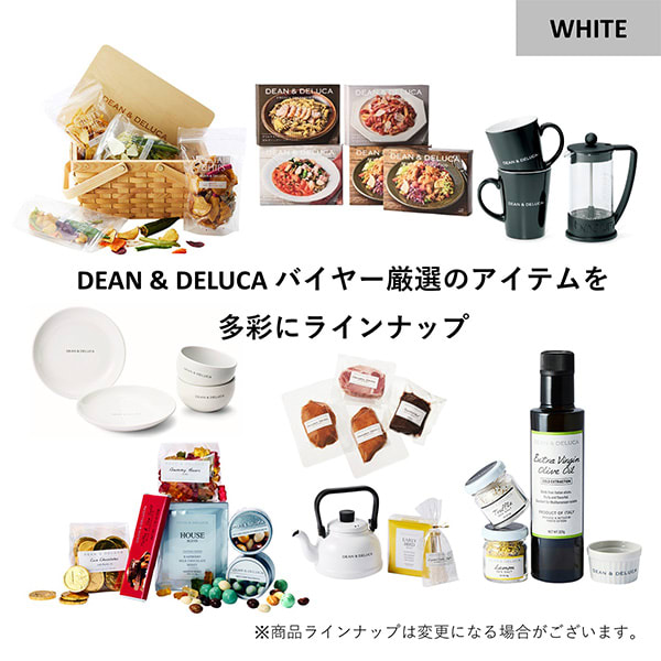 DEAN & DELUCA ギフトカタログ（ブックタイプ）ホワイト＋ハート電報 ホワイトローズ