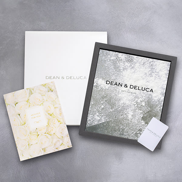 DEAN & DELUCA ギフトカタログ（ブックタイプ）チャコール＋ハート電報 ホワイトローズ