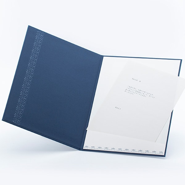 お悔やみ刺繍電報 百合（縦型）