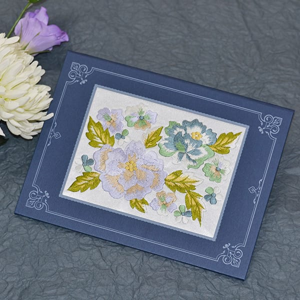 お悔やみ刺繍電報 追想花