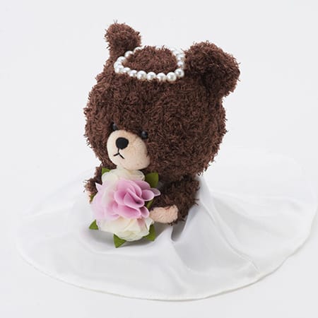 ストライプの蝶ネクタイがポイントです